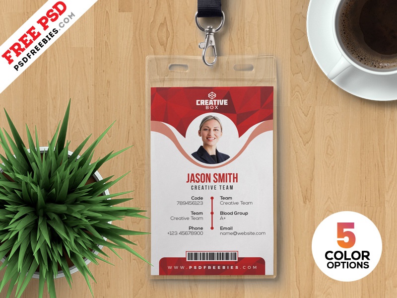 Template Id Card Photoshop Templates